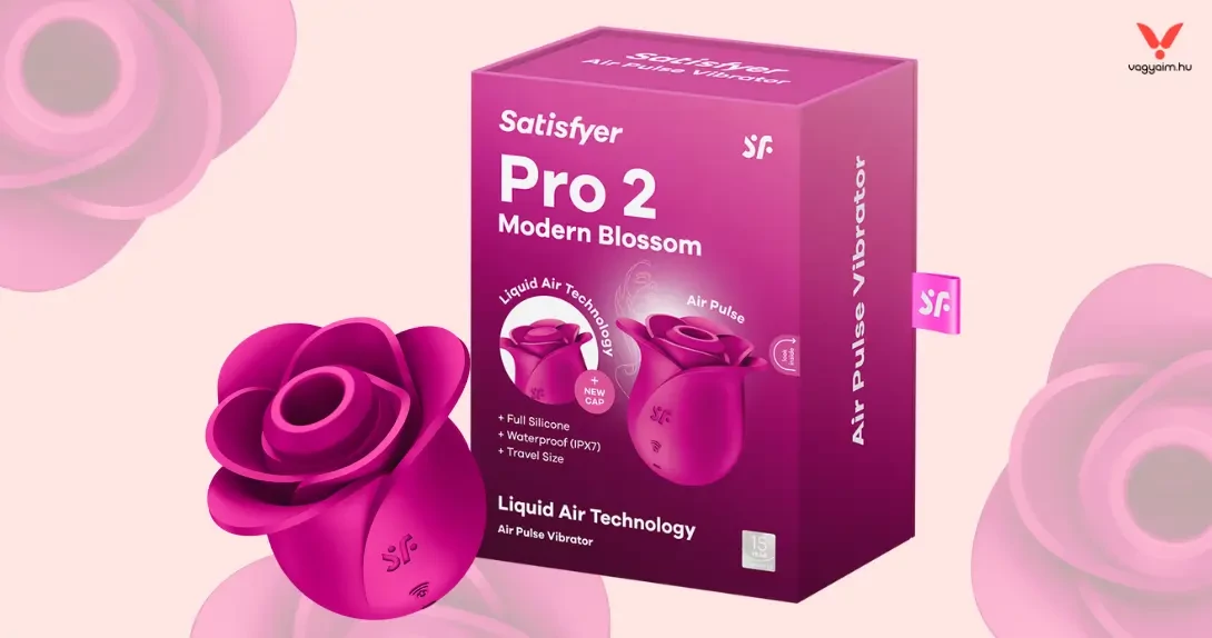 Satisfyer Pro 2 Rose Modern - akkus léghullámos csiklóizgató - Vágyaim.hu szexshop