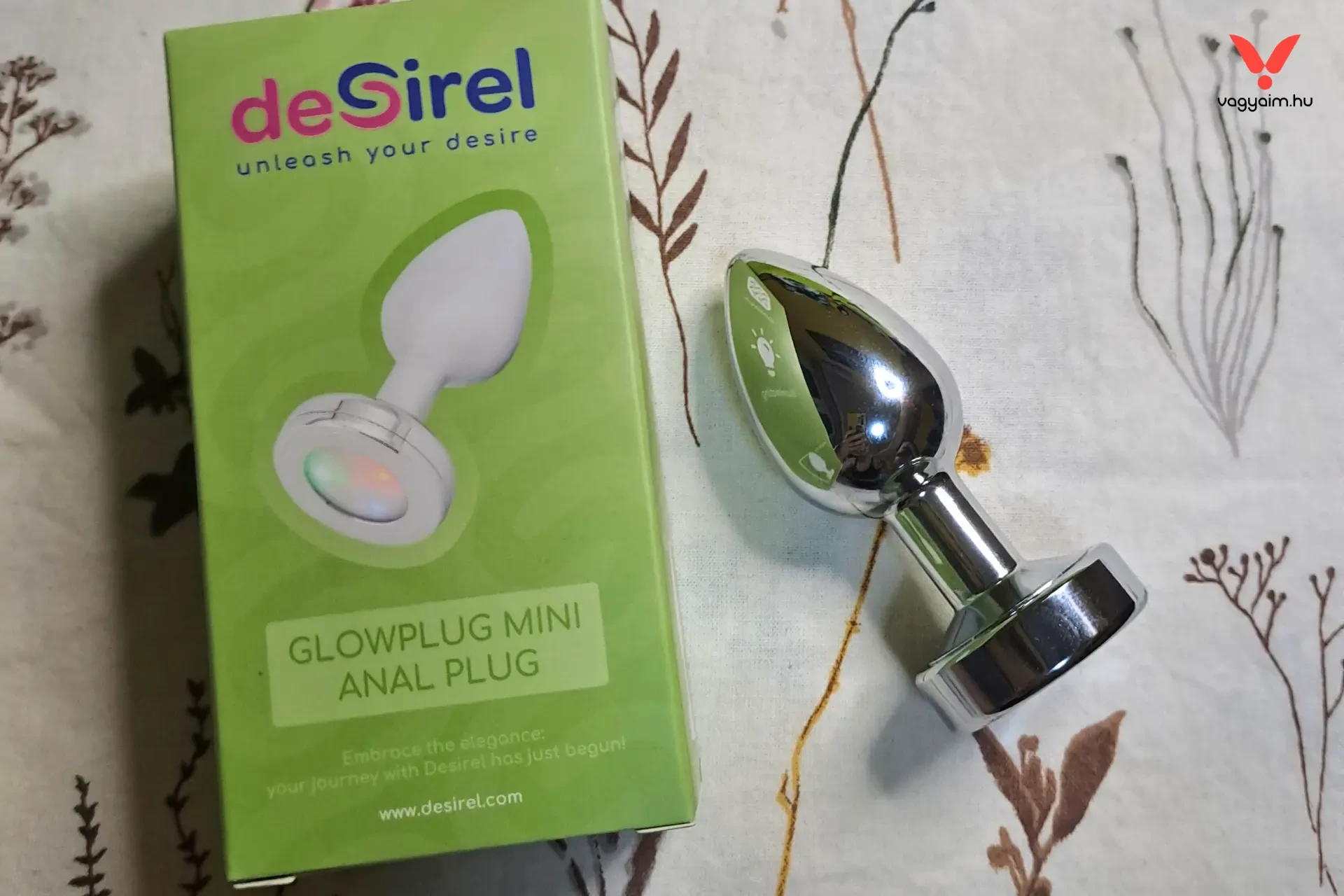 Desirel GlowPlug - világító anál plug - Vágyaim.hu szexshop