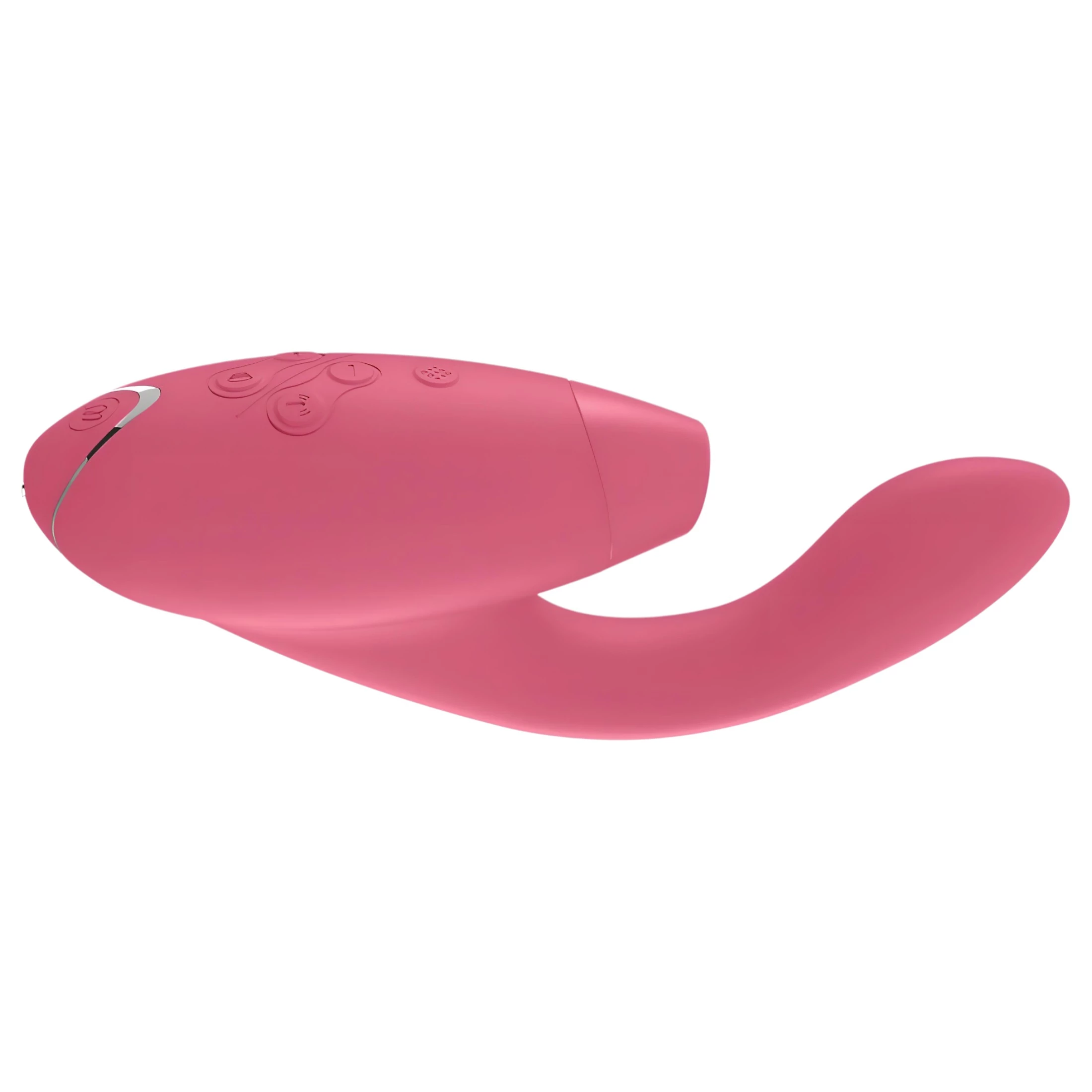 Womanizer Duo - vízálló G-pont vibrátor és csiklóizgató (korall) - Vágyaim.hu szexshop