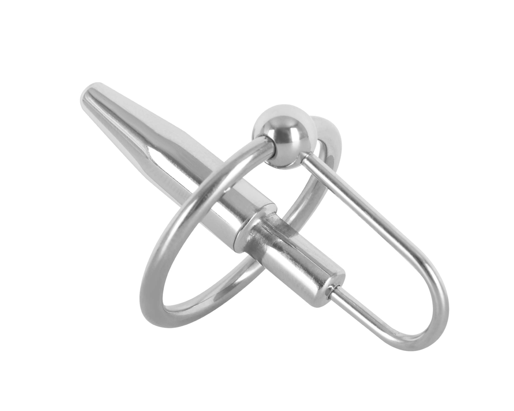 Sextreme - acél makkgyűrű húgycsőkúppal (2,8cm) - Orvos és Elektro szex