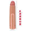 realistixxx - hosszabbító péniszköpeny - 21cm (natúr)