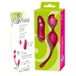 SMILE Love Balls - 82g -os, akkus, rádiós vibrációs tojás (pink)