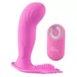 SMILE G-Spot Panty - akkus, rádiós felcsatolható vibrátor (pink)