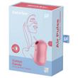 Satisfyer Cotton Candy - akkus, léghullámos csiklóvibrátor (korall)