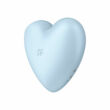 Satisfyer Cutie Heart - akkus, léghullámos csiklóvibrátor (kék)