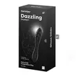 Satisfyer Dazzling Crystal 1 - 2 végű üveg dildó (fekete)