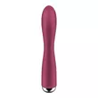 Satisfyer Spinning Rabbit 1 - forgó csiklókaros vibrátor (piros)