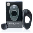 Atom Plus Lux - akkus, rádiós vibrációs péniszgyűrű (fekete)