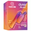 Durex Tease & Vibe - rúdvibrátor nyuszis csiklóizgatóval (pink)