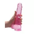 REALROCK - áttetsző élethű dildó - pink (22cm)