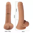 Tracy's Dog Uncut Foreskin - herés fitymanátor dildó (21cm) - natúr