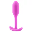 b-vibe Snug Plug 1 - anál plug belső súllyal (55g) - pink