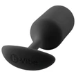 b-vibe Snug Plug 3 - dupla golyós butt plug (180g) - fekete