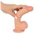 realistixxx - tapadókorongos élethű dildó (22cm) - natúr