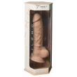 Silexd 7 - tapadókorongos dildó - 17,5cm (natúr)