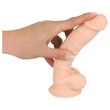 Silexd 7 - tapadókorongos dildó - 17,5cm (natúr)