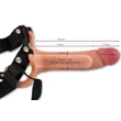 Realistixxx Strap-on - felcsatolható, üreges dildó (natúr)