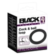 Black Velvet - szilikon péniszgyűrű (fekete) - 5cm