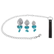You2Toys - Butt Plug Set - anál plug szett + póráz (ezüst)