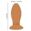 ANOS - nagy anál plug (narancs)