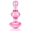 Icicles No. 75 - szíves, üveg anál plug (pink)