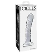 Icicles No. 62 - péniszes üveg dildó (átlátszó)