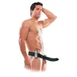 Fetish Strap-On 8 - felcsatolható, üreges vibrátor (fekete)