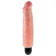 King Cock 7 Stiffy - vízálló, élethű vibrátor (18cm) - natúr