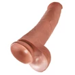 King Cock 15 - óriás dildó (38cm) - sötét natúr