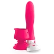 3Some wall banger deluxe - akkus, rádiós rúd vibrátor (pink)