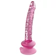 Icicles No. 86 - péniszes üveg dildó (pink)