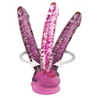 Icicles No. 86 - péniszes üveg dildó (pink)