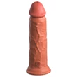King Cock Elite 8 - tapadókorongos dildó (20cm) - sötét natúr