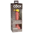 King Cock Elite 6 - tapadókorongos vibrátor (15cm) - natúr