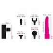You2Toys Gun - masszírozó vibrátor szett (pink-fekete)