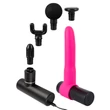 You2Toys Gun - masszírozó vibrátor szett (pink-fekete)
