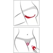 SMILE Slim Panty - akkus, rádiós csikló vibrátor (piros)
