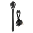 Penis Plug Dilator - akkus húgycső vibrátor (1,1cm) - fekete