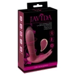 Javida RC - rádiós, 3 funkciós csikló vibrátor (piros)