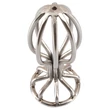 ANOS Metal (2,8cm) - kalitkás acél anál plug (ezüst)