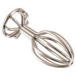 ANOS Metal (2,8cm) - kalitkás acél anál plug (ezüst)