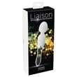 Liaison Wand - szilikon-üveg LED-es vibrátor (átlátszó)