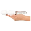 Liaison Wand - szilikon-üveg LED-es vibrátor (átlátszó)
