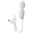 Liaison Wand - szilikon-üveg LED-es vibrátor (átlátszó)