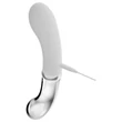 You2toys Liaison - szilikon-üveg LED vibrátor (átlátszó-fehér)