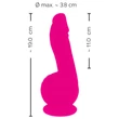 SMILE Powerful - akkus, 2 motoros tapadókorongos vibrátor (pink)