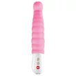 Fun Factory G5 - akkus, vízálló bordázott G-pont vibrátor (pink)