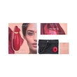 Womanizer Premium - vízálló csiklóizgató (piros-arany)