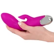 XOUXOU - akkus, csiklószívós G-pont vibrátor (pink)
