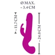 XOUXOU Cumshot - akkus, csiklókaros, spriccelő vibrátor (pink)